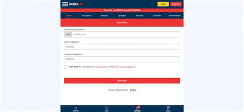 Mkekabet Register Process: Sign.